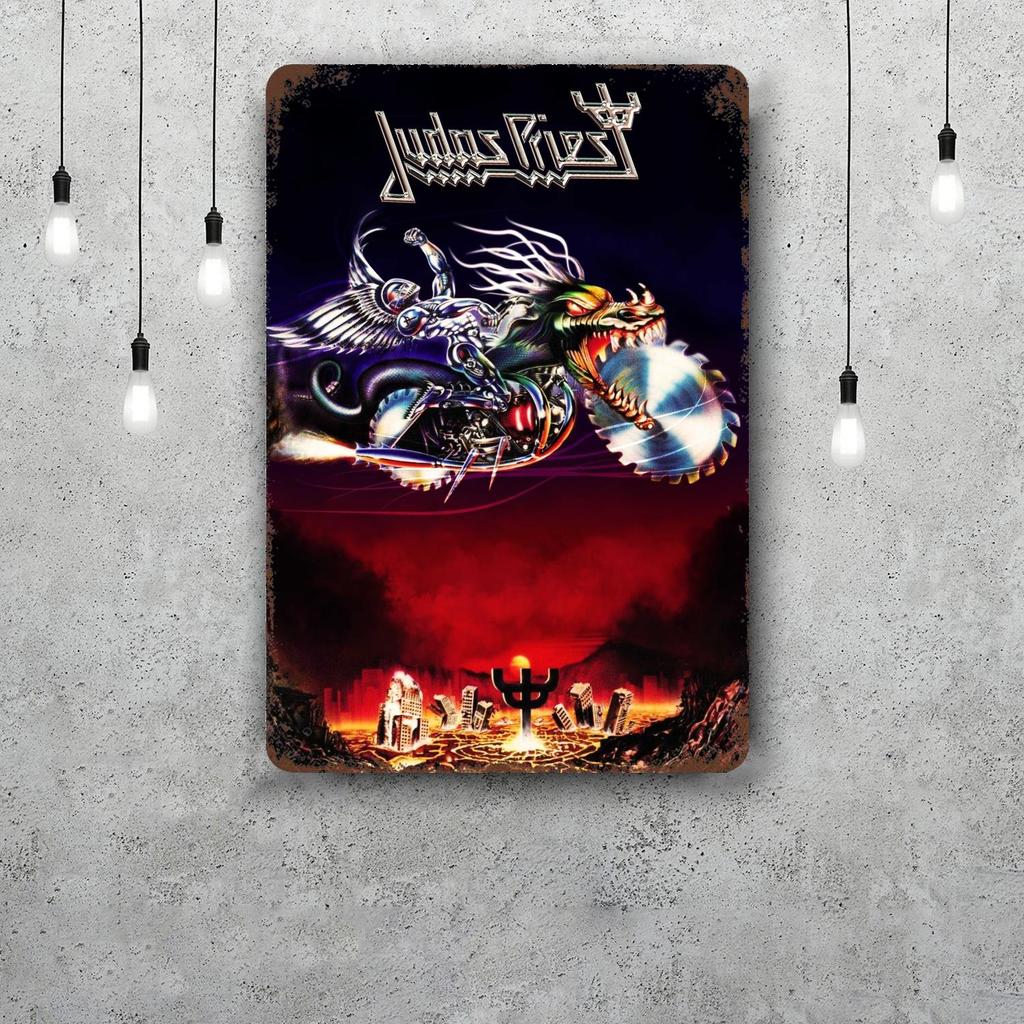 Judas priest Винтажные Металлические Жестяные Знаки Постеры Декор Ретро Металлическая Табличка Настенное Искусство Декор для Гаража Бара