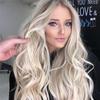 Forehead lace wig, European and American women's wig, long curly wig, chemical fiber water ripple wig AISI hair