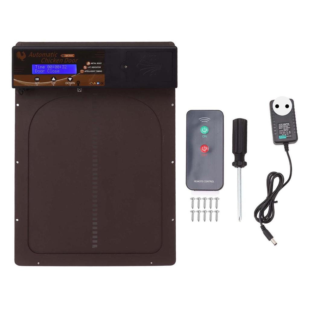 Chicken Coop Door 100 V To  Light Sensing Timing Remote Control Waterproof Auto Chicken House Door