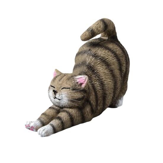 Мини-фигурки кошек Милые статуэтки кошек из смолы Маленькие скульптуры котят для помещений