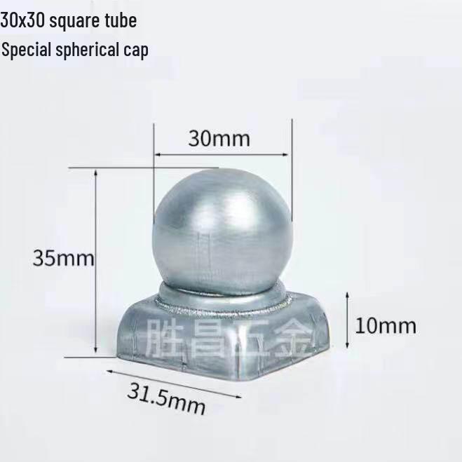 Wrought Iron Hollow Decorative Staircase Post Cap - Round Handrail Ball for Railing Fence Accessories