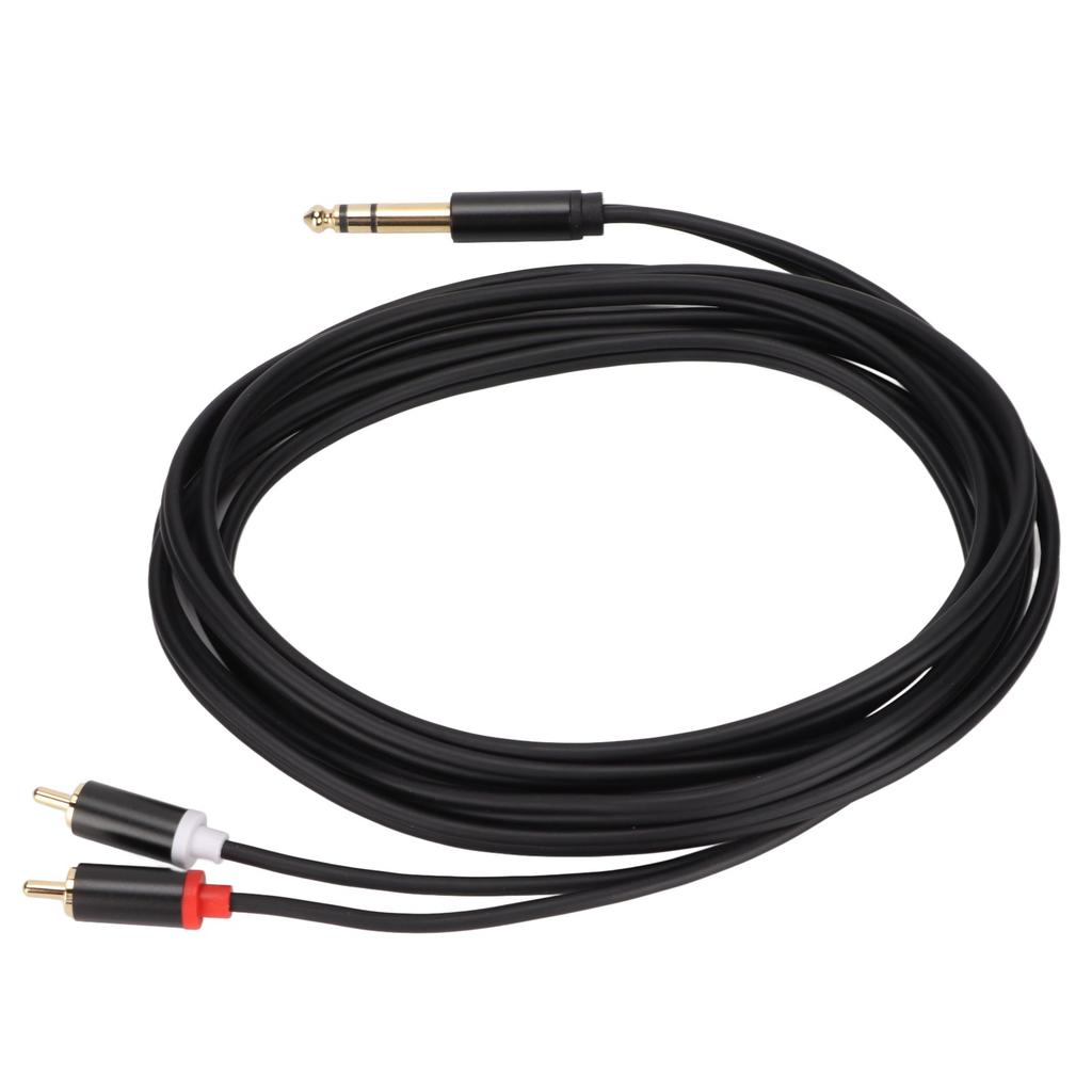 6.35mm to 2 RCA Cable Gold Plated Series 1 4 Inch to 2 RCA Male Stereo Audio Adapter Y Splitter RCA Cable