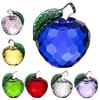 Crystal Apple Handcraft Christmas Eve Souvenir Paperweight Sculpture Art Craft Decor