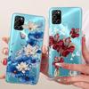 Чехол для Realme C17 RMX2101 Популярный Цветок Прозрачный ТПУ Силиконовый Чехол для Realme 7i RMX2103 Чехол-бампер RealmeC17 C 17
