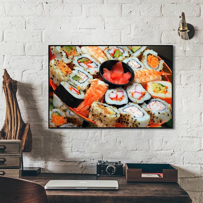 Японский Ресторан Тема Декоративная Живопись Суши Декоративный Плакат Холст Картина Плакат Украшения Подарки
