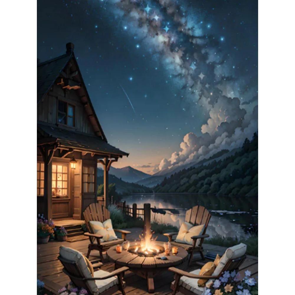 Алмазная картина, полная дрель, конфетный дом, круглая алмазная живопись, ручная работа, искусство, птица, сделай сам, алмазная мозаика, картина, украшение дома