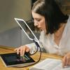 Увеличительное стекло высокой четкости с ручным креплением на шею для точных работ по ремонту электроники и рукоделию. Удобно носить.