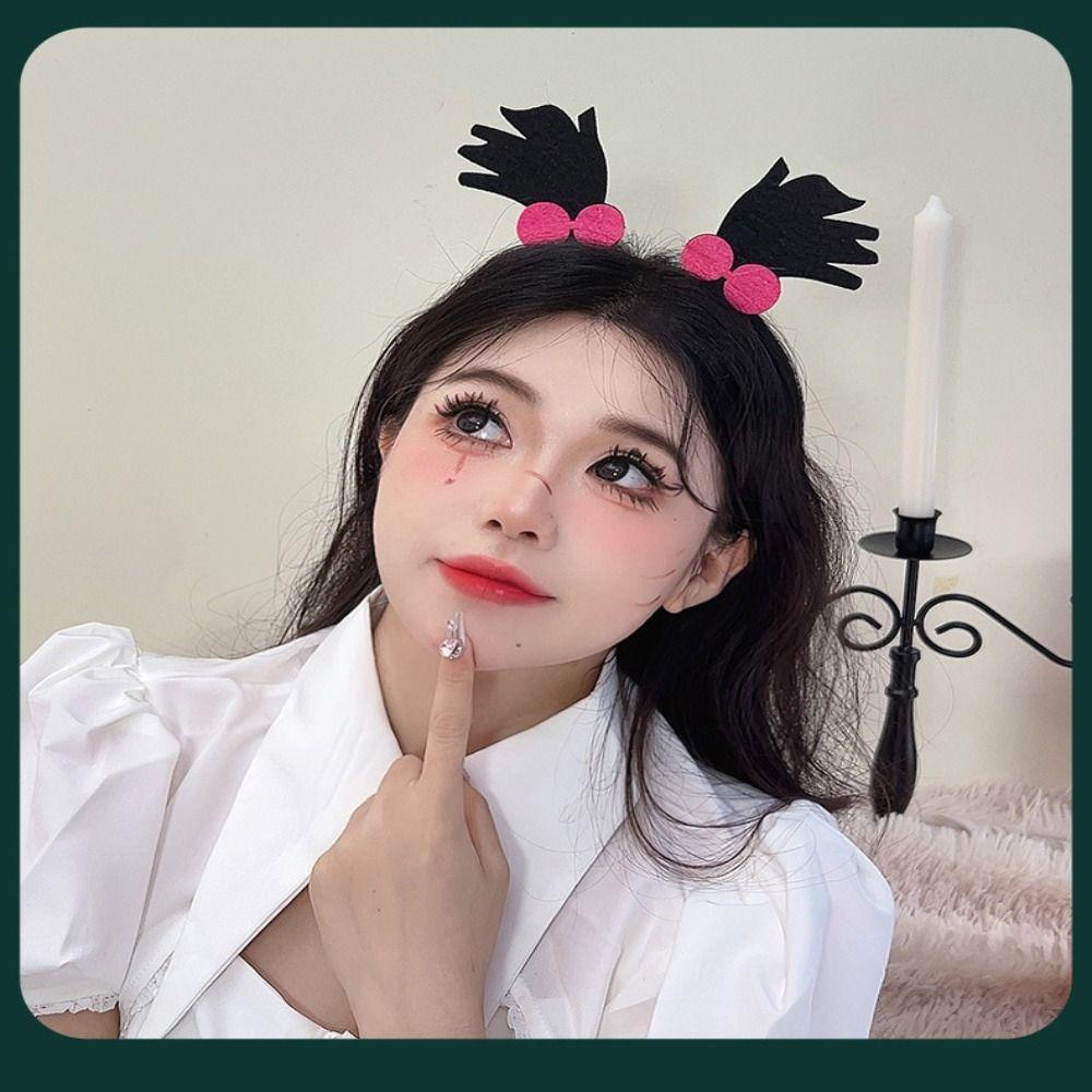 Braided Hair Cosplay Headband Question Mark Halloween Headband Novelty Masquerade Party