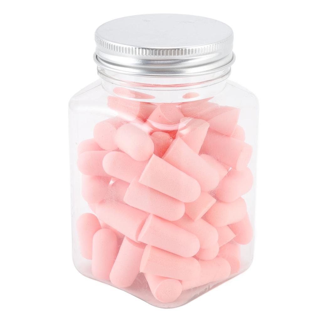 60 шт. беруши губчатые мягкие звукоизолирующие шумоподавляющие беруши для всех шумных мероприятий розовые