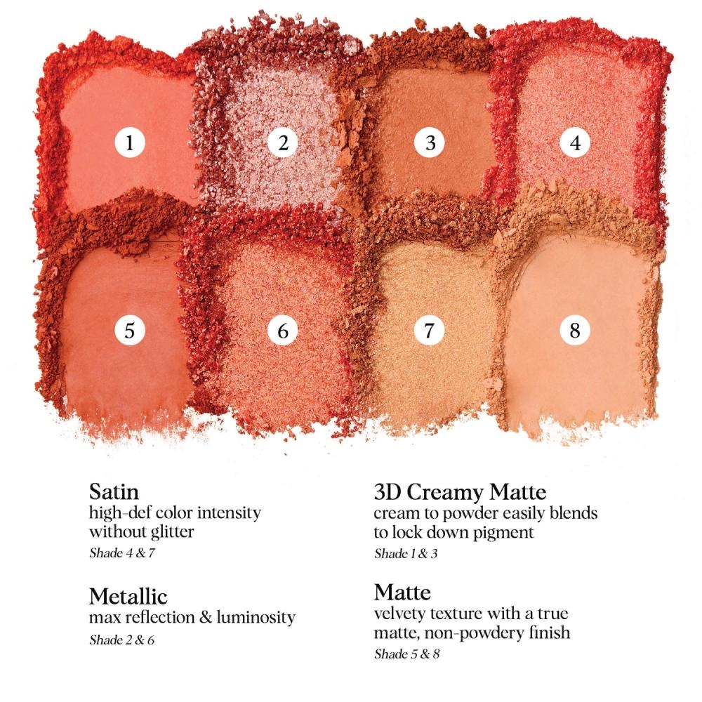 Hung Vanngo Beauty Color Story Eyeshadow Palette 8 X 0.06 Oz Orange