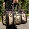 3D Gothic Stained Glass Print Halloween Gym Bag - Multi-functional Travel Bag