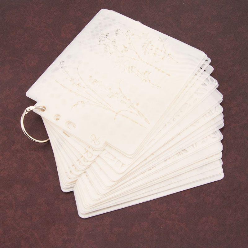 Цветочные трафареты шаблон живопись скрапбукинг тиснение штамповка альбом карты DIY