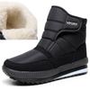 Fashion Men'S Winter Boots Wool Warm Snow Boots Non-Slip Waterproof Hiking Shoes Winter Men'S Ankle Boots Outdoors Male Boots