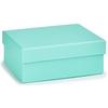 Storage Box - Arte Regal - 12.5 X 8.5 X 5 Cm - Cardboard - Turquoise - Customizable