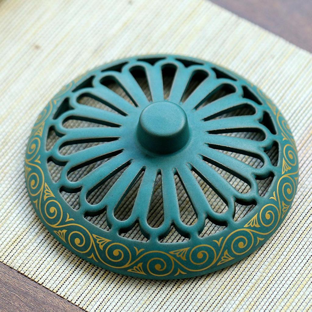 Incense Holder Fly Trap Holder Ceramic Coil Cone Seat Control Decor Zen For Camping Spa Meditation Outdoors Yoga Kitchen Living