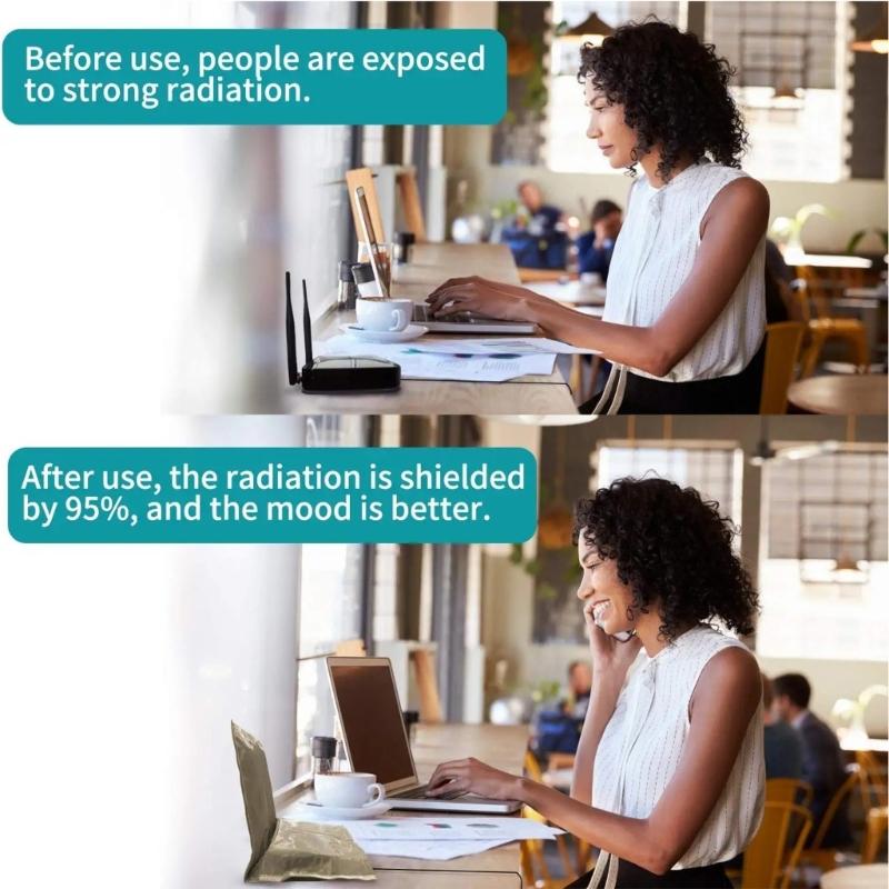 Protective Router Cover Soft Radiation Shielding Fabric Prevents Signal Loss Washable Polyester Household Decors