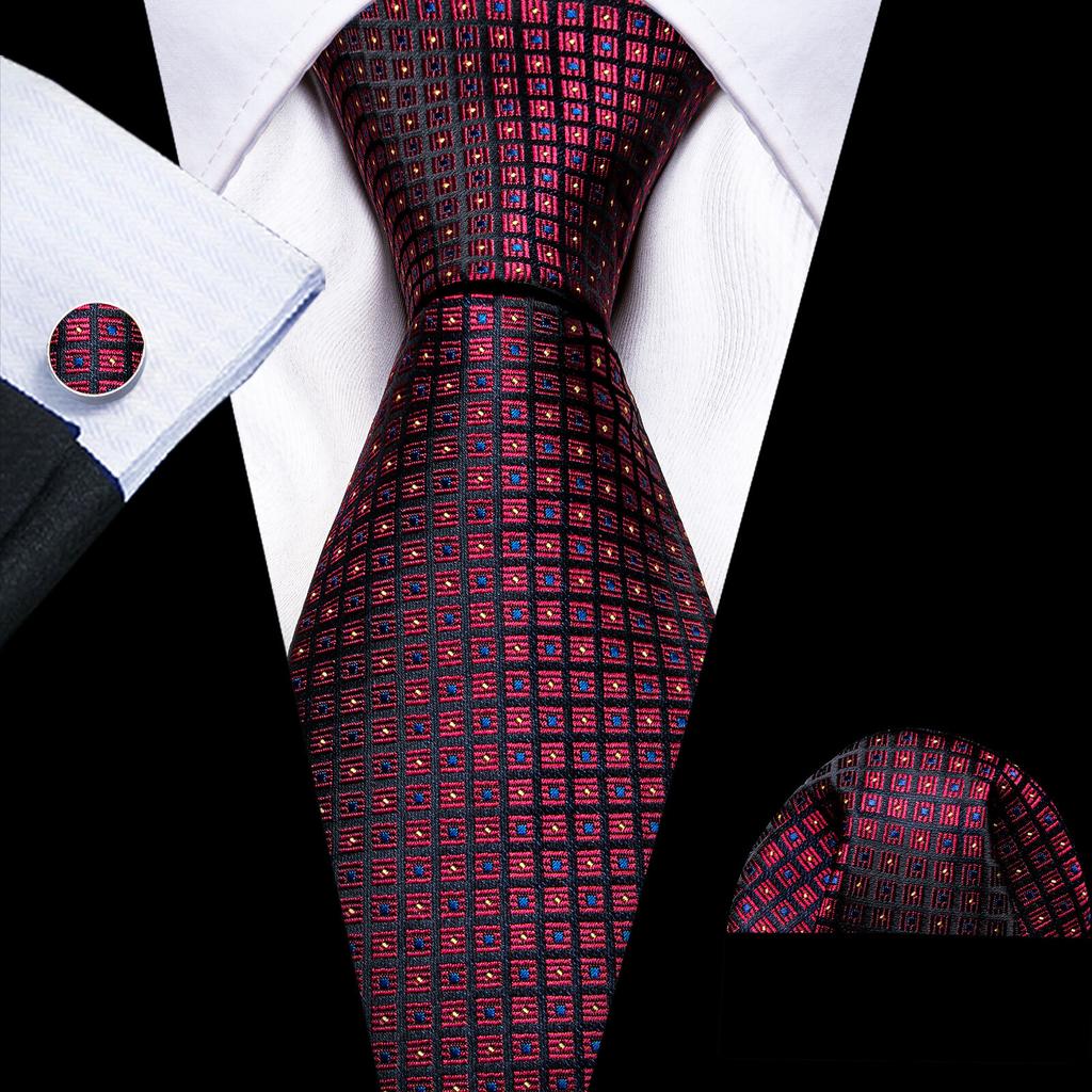 Barry.Wang Галстук, носовой платок, набор запонок, темно-зеленый, лимонно-желтый, с большими лепестками, жаккардовый тканый свадебный вариант