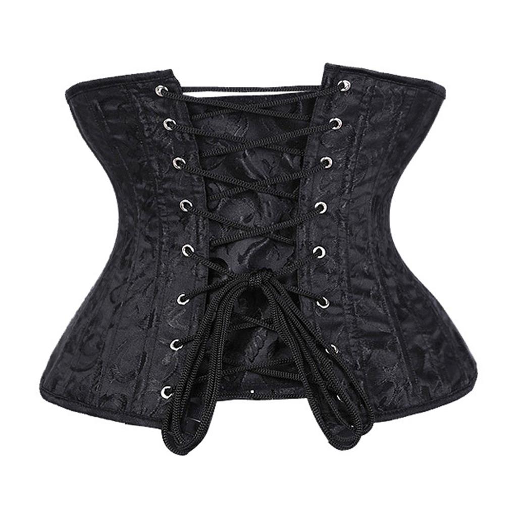 Gothic Solid Color Lift Up Female Waist Corset Wide Spandex Belt Women Fashion Slimming Waistband Adjustable Corsets
