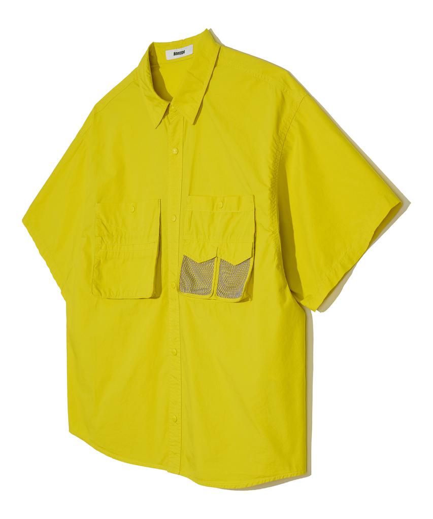 Сетчатые рубашки с коротким рукавом Nontaib Twin Cargo S/S (желтый)