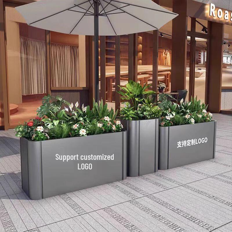 Outdoor Stainless Steel Planter Box