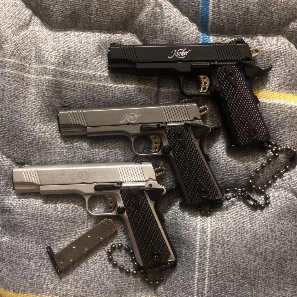 Сплав 1:3 Мини 1911 Пистолет Модель Брелок Подвеска Съемный Поддельный Игрушечный Пистолет Для Оружия Взрослых Детей Рождественский Подарок