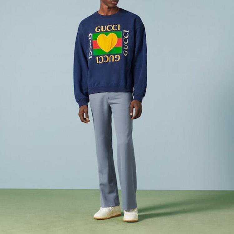 Gucci Свитшот мужской FW23 Синий 715919-XJFRY-4030