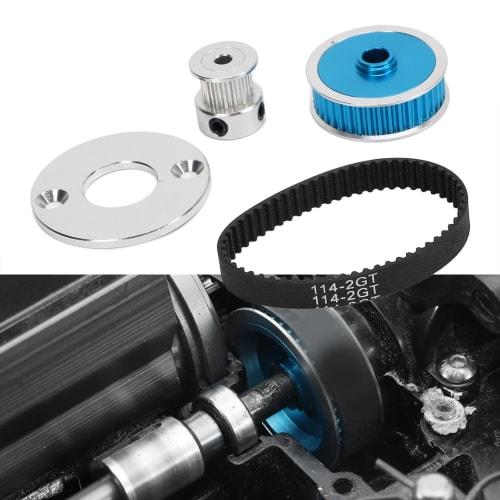 RC Belt Drive Gear Set for TTO2 Remote Control Car, 57T Belt Teeth, Applicable To TT02 Remote Control Car