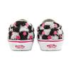Vans Классические детские кроссовки без шнуровки Sherpa с цветочным узором в шахматном порядке Белый рай-розовый VN0A5KXM8CE