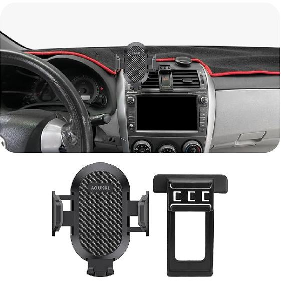 Car Phone Holder Fits for Toyota Corolla 2014-2016 Accessories,Thick Cases Friendly,Cell Phone Mount for 4.7-7 in Phones,360 Degree Rotation,Easy to