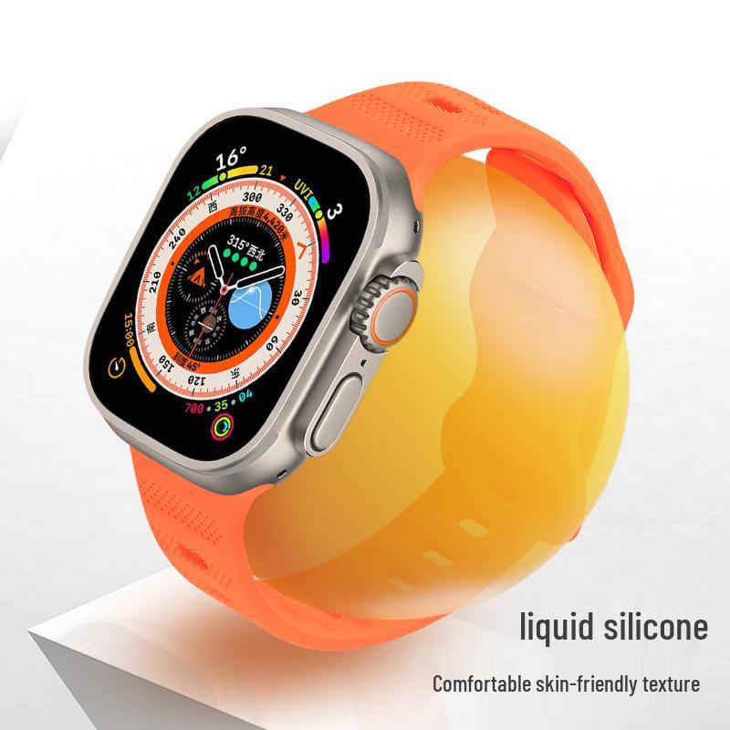 Силиконовый спортивный ремешок для часов iWatch с застежкой-бабочкой King Kong