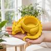 Цветочный горшок, напечатанный на 3D-принтере, Горшок-плантатор в сказочном стиле в форме дракона с вентилируемой конструкцией, Маленький контейнер для растений для домашнего декора