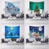 Рождественское украшение Спальня Гостиная гобелен камин с принтом Настенный декор фон ткань домашний декор гобелен Tapiz navideño
