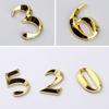 ABS Injection Molding Digital Hotel Room Number Golden Door Digits 0 to 9 Door Sign Number  Home