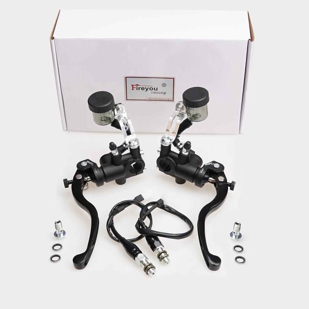 Рычаг главного тормозного цилиндра мотоцикла, гидравлическое сцепление, поршень 17,5 мм, универсальный 22 мм для Cafe Racer Aprilia cb1000r