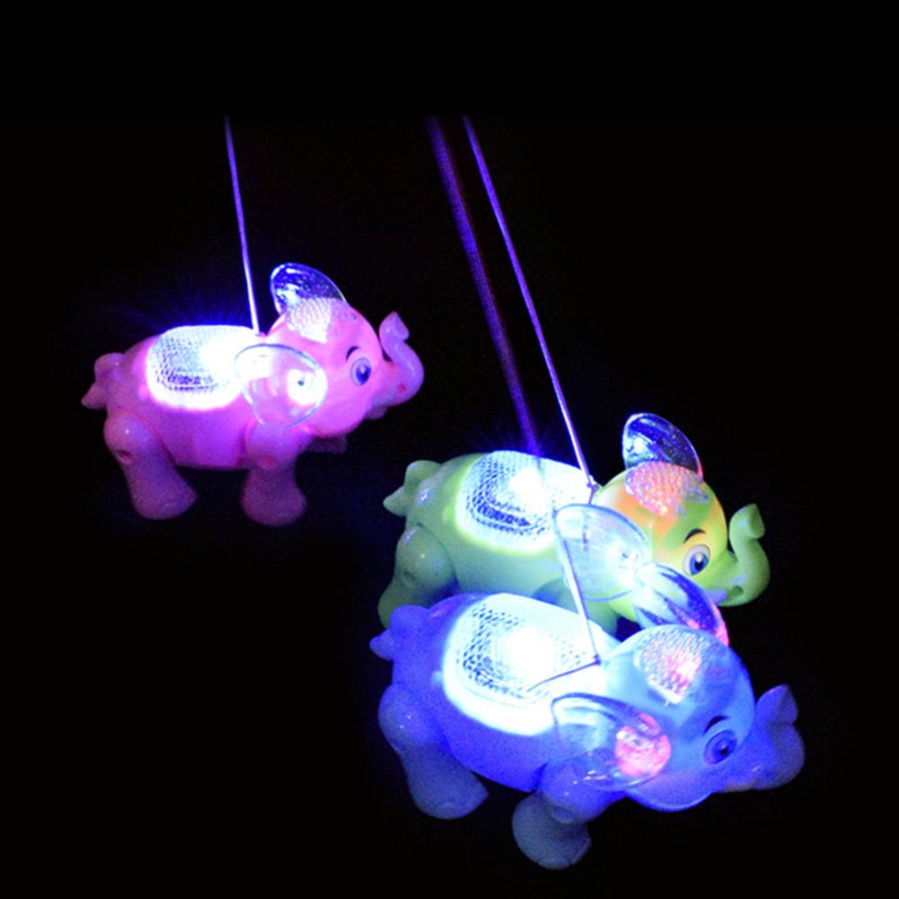 Lighting Musical Walking Funny Funny Animal Elephant With Leash Kids Toy