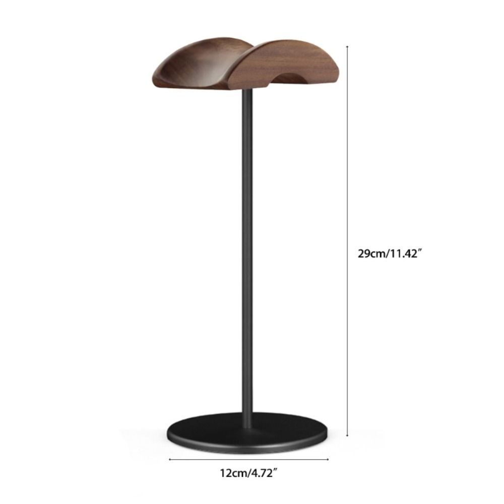 Walnut Wood Gaming Headset Holder Aluminum Zinc Zinc Alloy Earphone Storage Rack Storage Holder