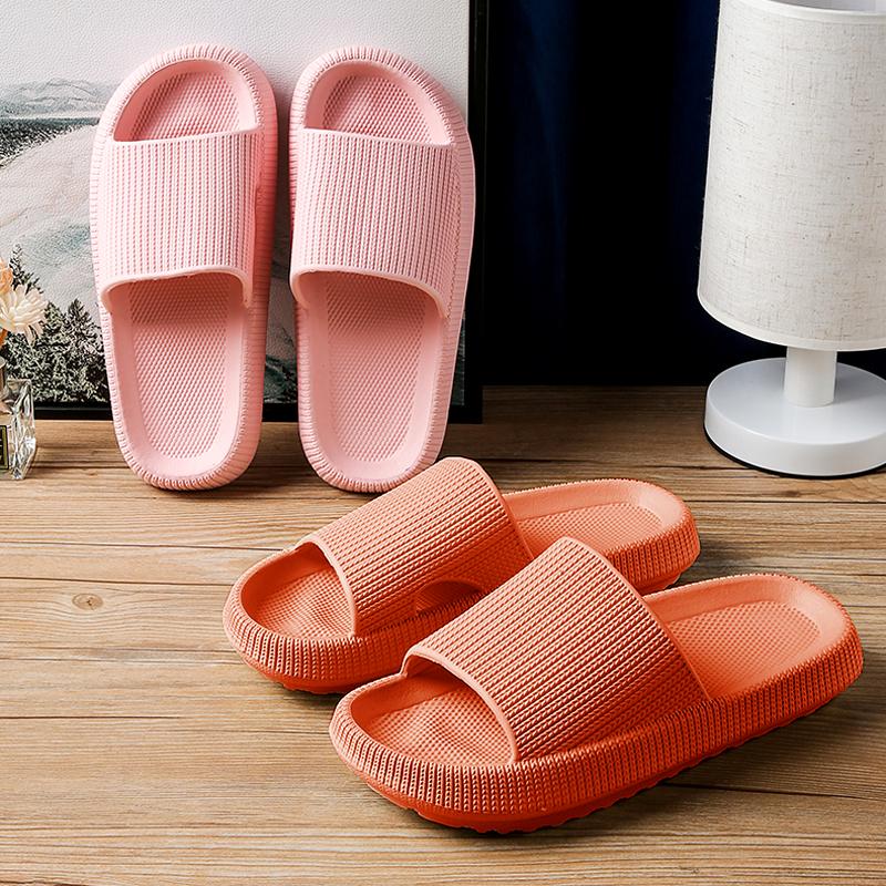 Женские шлепанцы, пляжные сандалии из ЭВА на мягкой подошве, мужские и женские нескользящие туфли для отдыха в помещении, ванная комната