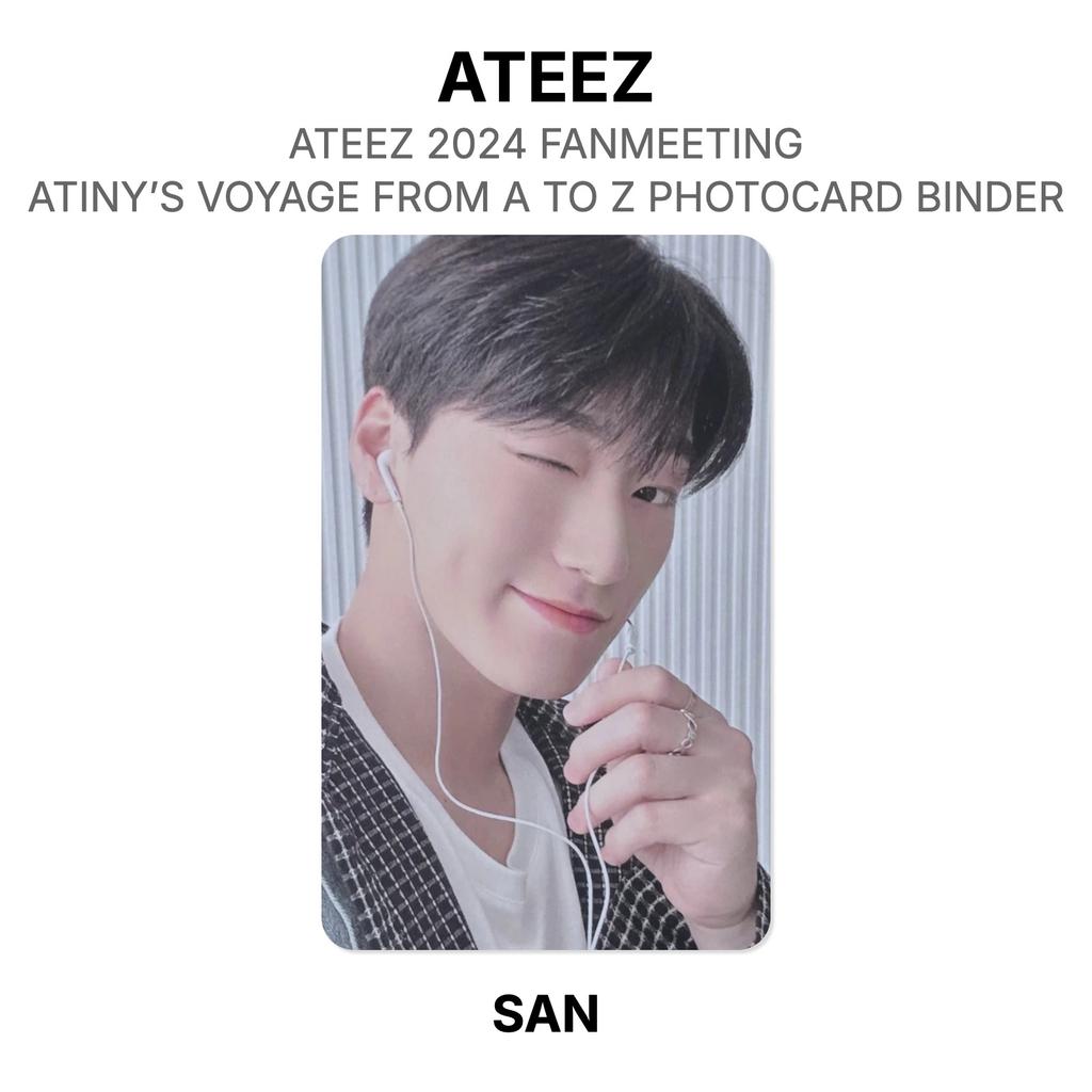 ATEEZ ATEEZ 2024 ФАН-ВСТРЕЧА ATINY’S VOYAGE FROM A TO Z БИНДЕР ДЛЯ ФОТОКАРТОЧЕК Официальная фотокарточка