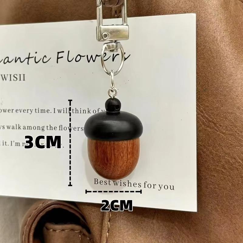 Креативный симулятор желудя автомобильный брелок аксессуары сандаловое дерево крутящийся персонализированный кулон сумка женский подарок