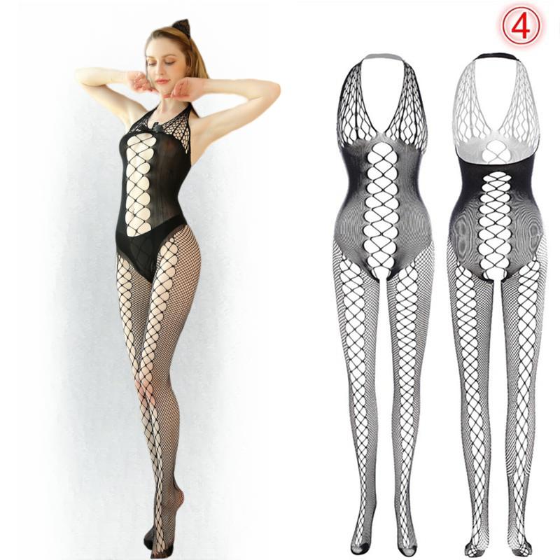 New Fashion Plus Size Women Fishnet Body Stocking Underwear Sexy Bodysuit Lingerie