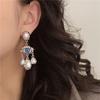 Vintage Devil Eye Earrings Water Droplet Exaggerate Earring Fashion Pearl Drop Earrings  Women