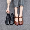 Flat-soled Soft Leather Shoes Retro Single Shoes Women's Casual Women's Shoes Women's Leather Shoes