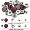 12.5/15Mm Metal Buttons Leather Snap Fasteners Round Duty Sewing Accessories Color Button For Clothes Jackets Bags Leathercrafts