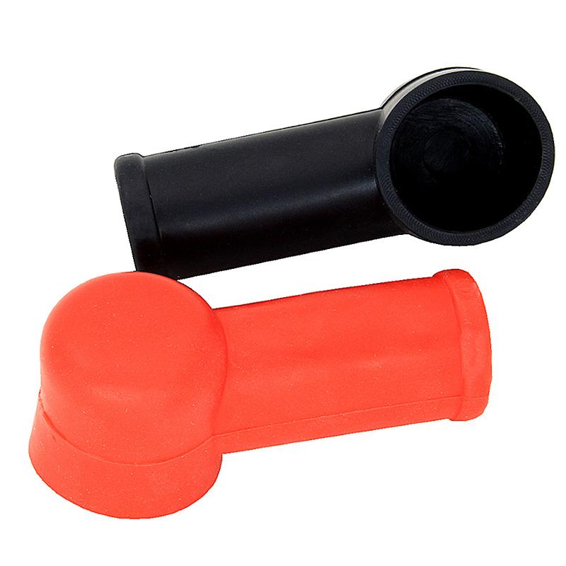 2Pcs Rubber Car Motorcycles Battery Negative Positive Terminal Cover Cap Boot
