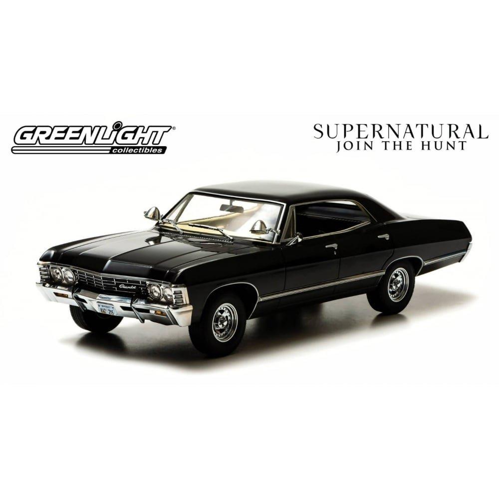 Greenlight 1967 Chevrolet Impala Sport Sedan Ohio License Plate Series 1/18 "Supernatural (TV 2005-)"