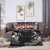 Doom Slayer Gaming Blanket  Warm Fashion Plush Throw Blanket For Couch Chair Sofa Bed Camping Flannel Bedspread Bed Cover