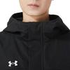 Under Armour Solid Logo Windbreaker Long Sleeve Hooded Jacket And Pants Casual Sports Set Men Sets Black 23600401-001+22500706-001