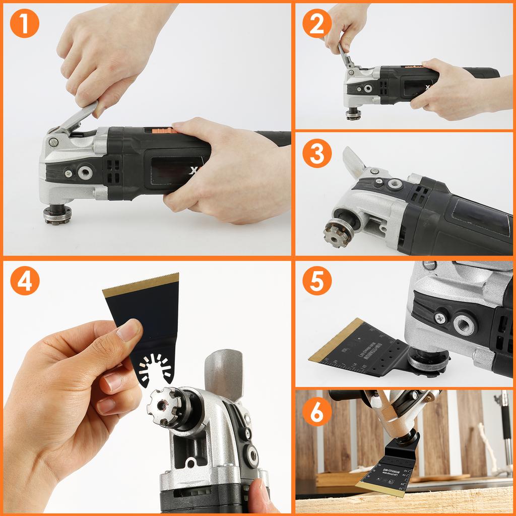 8/16/24/48 Oscillating Saw Blade Set Multi Tool Blades Oscillating Saw Blade Renovator Multi Cutter Blade For Wood Metal Plastic