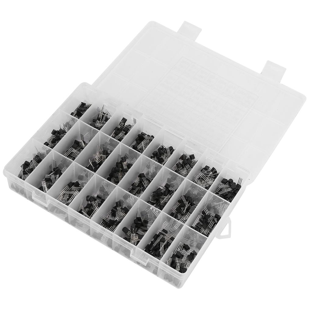 840 шт. транзисторов InLine TO92 NPN малой мощности транзисторы комплект коробка 2N2222ABC558