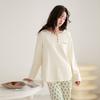 Fentenggan [100% Cotton Anti static] Autumn V-neck Longsleeved Home Clothes Women's Pajama Set